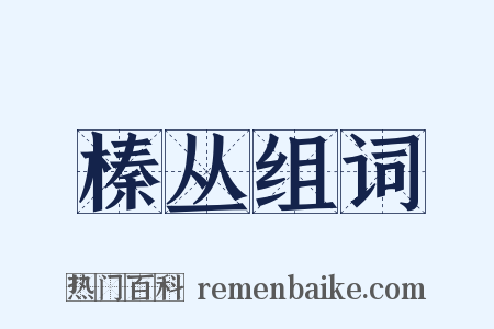 榛丛组词是什么意思的图片